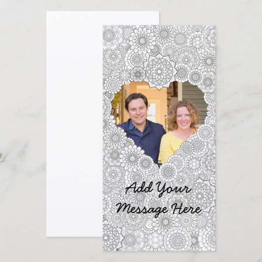 Heart Fotokaart Volwassenen op maat (Voorkant / Achterkant)