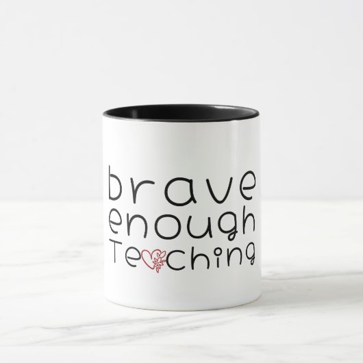 Heart Frame Personalized Teacher Appreciation Gift Mok (Midden)