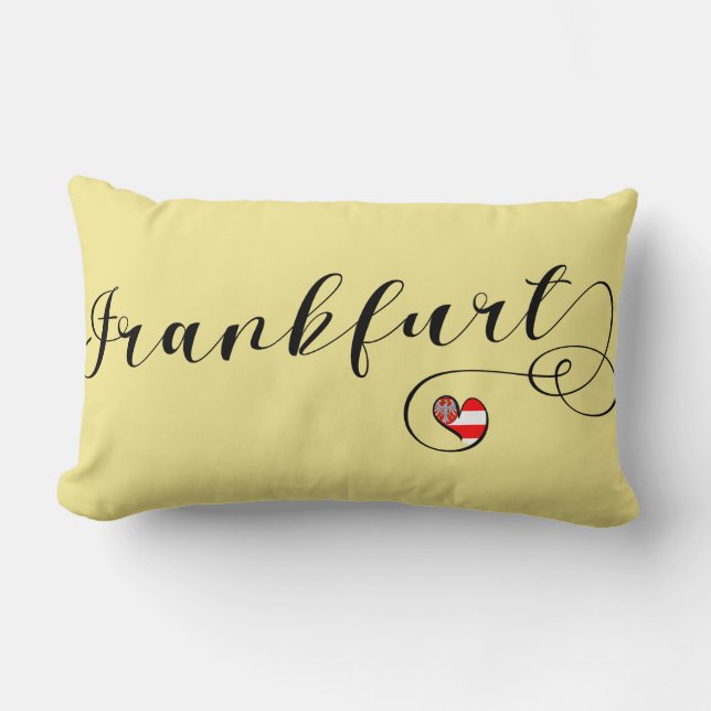 Heart Frankfurt, Hesse, Duitsland Kussen (Voorkant)