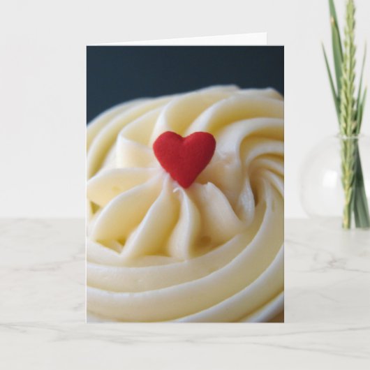 Heart Frosting Feestdagen Kaart (Voorkant)