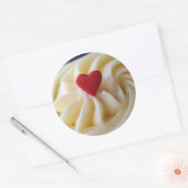 Heart Frosting Ronde Sticker (Envelop)