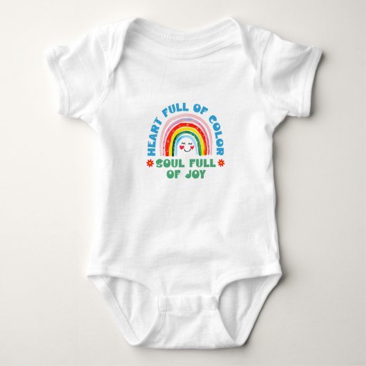 Heart full of Color-Baby Strampler Romper (Voorkant)