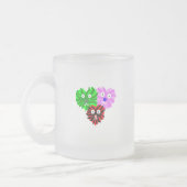 Heart Fuzzies Kleine Frosted Glass Mok (Links)