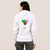 Heart Fuzzies Vrouwen Bella + Canvas Full-Zip Hood Hoodie (Achterkant volledig)