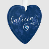 Heart Galicia vlag, Galicië, Galiza Ornament (voorkant)