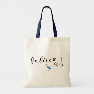 Heart Galicia vlag, Galicië, Galiza Tote Bag