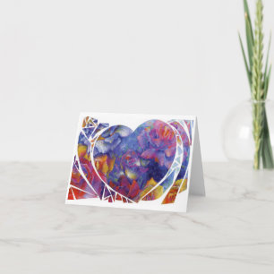 "Heart Garden" 4"x5.6" Vouwkaart Notitiekaartje
