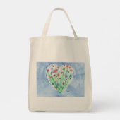 Heart Garden - KidsArt voor CHOC Grocery Tas (Achterkant)