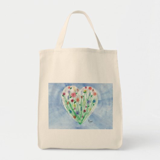 Heart Garden - KidsArt voor CHOC Grocery Tas (Voorkant)
