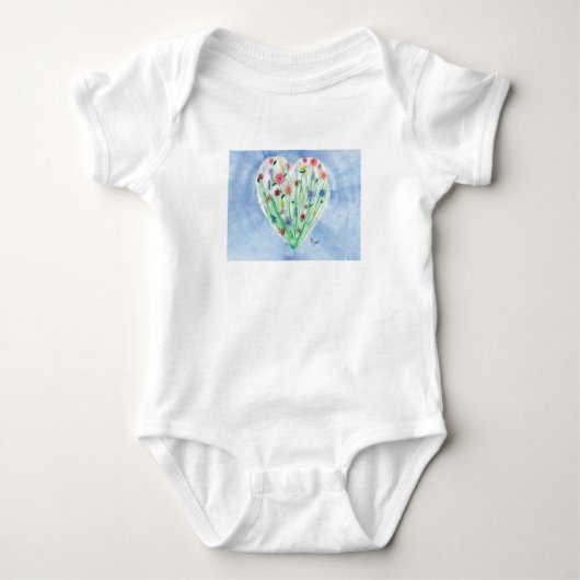 Heart Garden - KidsArt voor CHOC Romper (Voorkant)