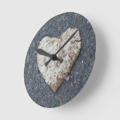 Heart-gekapt leder op de Pavementklok Ronde Klok (Hoek)