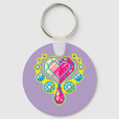 Heart Gem Pixel Art Sleutelhanger (Achterkant)