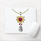 Heart Gemstone Art Muismat (Met muis)