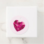 Heart Gemstone Bedankjes Labels (In situ)