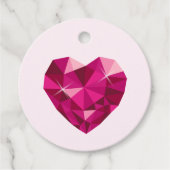 Heart Gemstone Bedankjes Labels (Voorkant)
