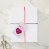 Heart Gemstone With Love Cadeaulabel (Met Touw)