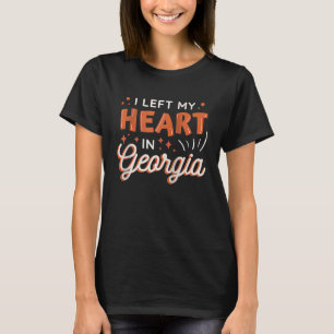 Heart Georgia Travel Raglan Baseball T-shirt