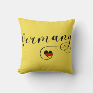 Heart Germany Pillow, Duits Kussen