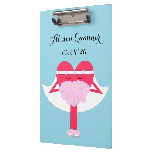 Heart Getting Married Verloving Klembord (Links)