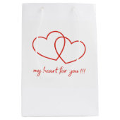 Heart Gift Bag Medium Cadeauzakje (Voorkant)