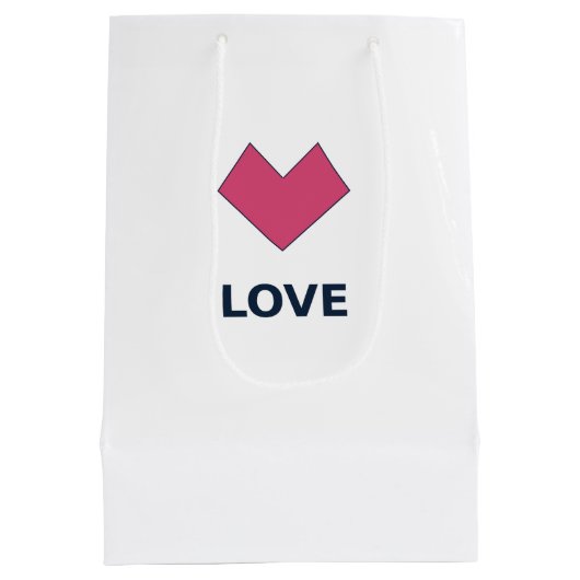 Heart Gift Bag Medium Cadeauzakje (Achterkant)