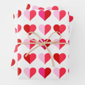Heart Gift Pattern, Valentine's Day Decoration Inpakpapier Vel (In situ)