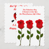 Heart Gift Valentijnsdag Kaart (Voorkant / Achterkant)