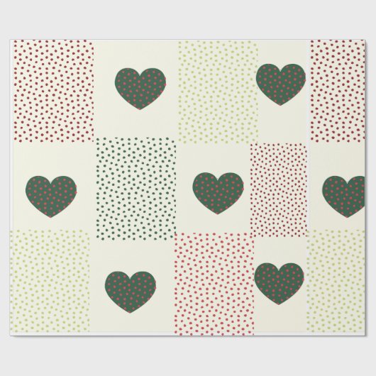 Heart Gift Wrapping Paper Cadeaupapier (Vlak)