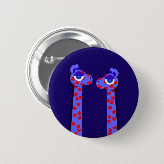 HEART GIRAFFE Button (Voorkant /achterkant)