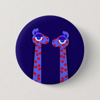 HEART GIRAFFE Button