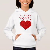 Heart Girl's Pullover Hoodie (Voorkant)