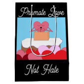 Heart Giving A Speech Over Liefde: Medium Cadeauzakje (Achterkant)