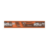 Heart & Glitter - Koperbruiloft Uitnodigingen Wikkel (Vlak)