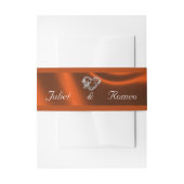 Heart & Glitter - Koperbruiloft Uitnodigingen Wikkel (Voorkant Voorbeeld)