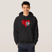 Heart Golden Retriever Dog Puppy Hoodie (Voorkant volledig)
