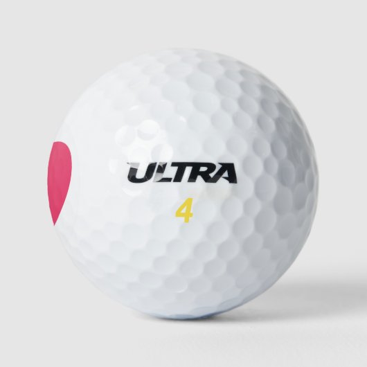 Heart Golf Balls Golfballen (Logo)
