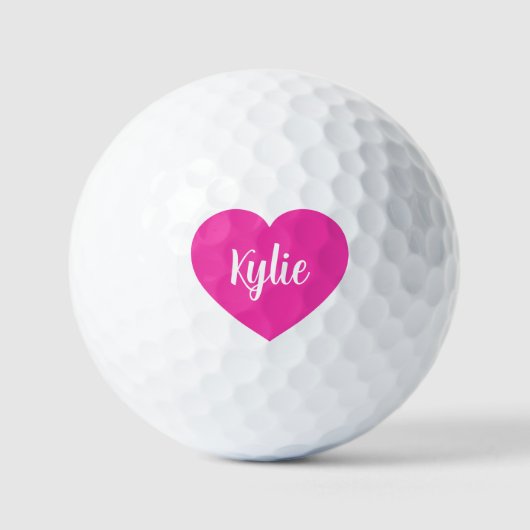 Heart Golf Balls Golfballen (Voorkant)
