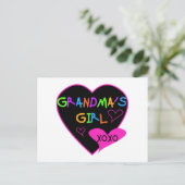 Heart Grandma's Girl T-shirts en Gifts Briefkaart (Staand voorkant)