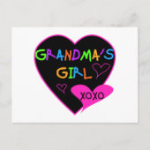 Heart Grandma's Girl T-shirts en Gifts Briefkaart (Voorkant)