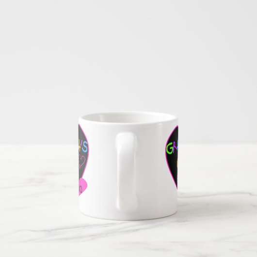 Heart Grandma's Girl T-shirts en Gifts Espresso Kop (Achterkant)