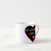 Heart Grandma's Girl T-shirts en Gifts Espresso Kop (Voorkant rechts)