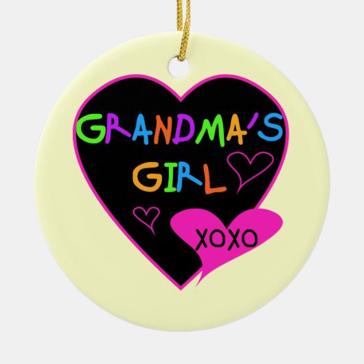 Heart Grandma's Girl T-shirts en Gifts Keramisch Ornament (Voorkant)