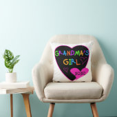 Heart Grandma's Girl T-shirts en Gifts Kussen (Stoel)