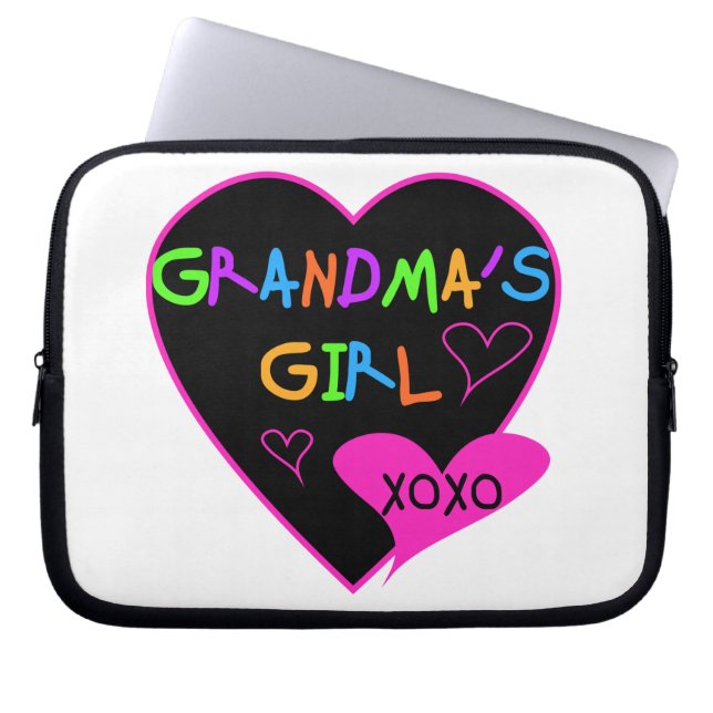 Heart Grandma's Girl T-shirts en Gifts Laptop Sleeve (Voorkant)