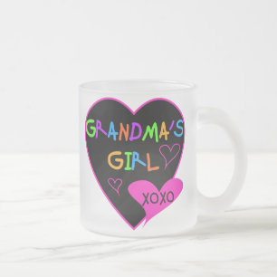 Heart Grandma's Girl T-shirts en Gifts Matglas Koffiemok