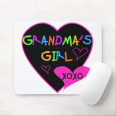 Heart Grandma's Girl T-shirts en Gifts Muismat (Met muis)