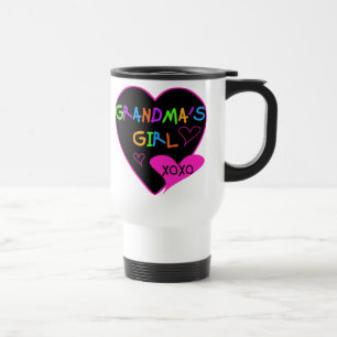 Heart Grandma's Girl T-shirts en Gifts Reisbeker