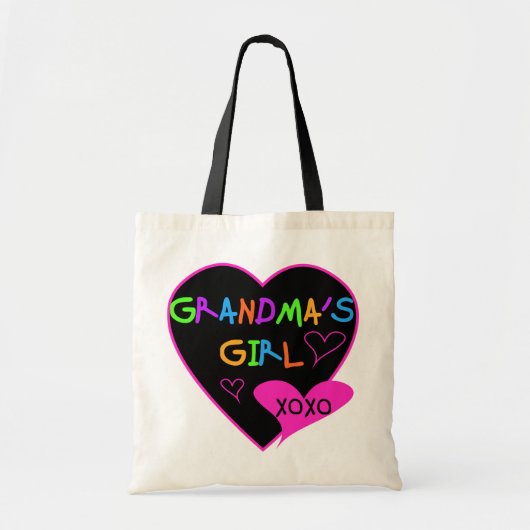 Heart Grandma's Girl T-shirts en Gifts Tote Bag (Voorkant)