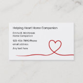 Heart Graphic Home Companion Visitekaartjes (Voorkant)