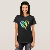 Heart Graphic Horse Lover Equestrian Rider Horses  T-shirt (Voorkant volledig)
